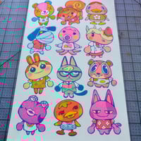 Image 4 of Animal Crossing Villagers Riso Print