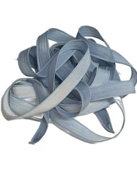 Image 3 of 1PC. ICE CRYSTALS 42" Hand Dyed Finished Edge Silk Wrist Wrap Bracelet/Jewelry/Craft Ribbons