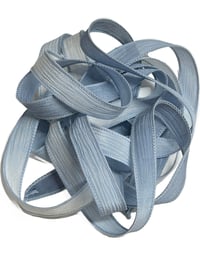 Image 4 of 1PC. ICE CRYSTALS 42" Hand Dyed Finished Edge Silk Wrist Wrap Bracelet/Jewelry/Craft Ribbons
