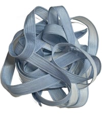 Image 8 of 1PC. ICE CRYSTALS 42" Hand Dyed Finished Edge Silk Wrist Wrap Bracelet/Jewelry/Craft Ribbons