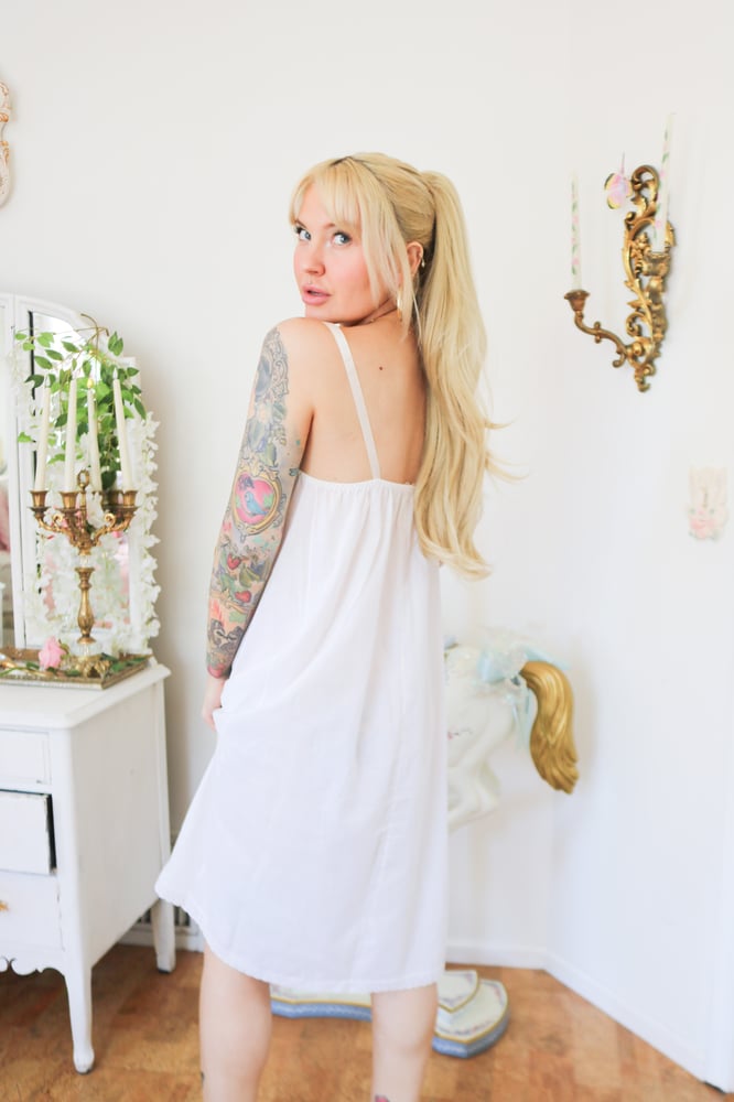 Image of Y2K Mary Jane White Cottagecore Nightgown (36 - Small)