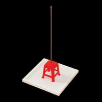 Image 1 of Red Stool Incense Stick Holder