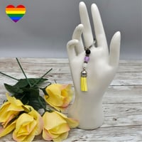 Image 1 of Nonbinary Tassel Key Chain 