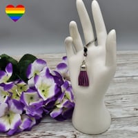 Image 1 of Asexual Tassel Key Chain 