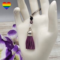 Image 2 of Asexual Tassel Key Chain 