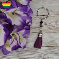 Image 3 of Asexual Tassel Key Chain 