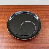 Image 2 of Kaj Franck Kimara Grey Tumbler on Rare Kilta Black Special Plate