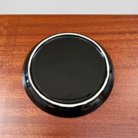 Image 3 of Kaj Franck Kimara Grey Tumbler on Rare Kilta Black Special Plate
