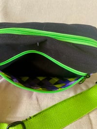 Image 3 of Black fanny pack with Floating Eyeball patch