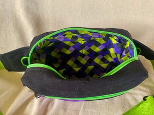 Image of Black fanny pack with Floating Eyeball patch