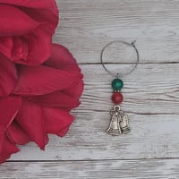 Image 2 of Silver Bells Wine Glass Charms