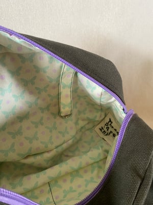 Image of Dark Olive fanny pack with Vampire patch