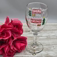 Image 1 of Christmas Tree Wine Glass Charm 