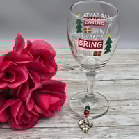 Image 1 of Santa Claus Wine Glass Charm 
