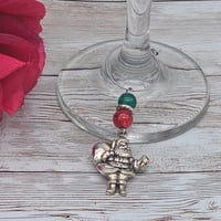 Image 3 of Santa Claus Wine Glass Charm 