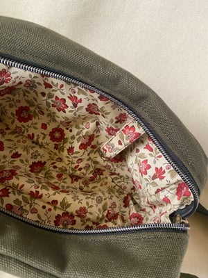 Image of Dark Olive fanny pack with Cat patch