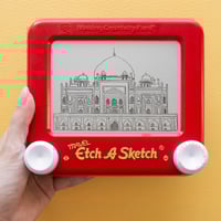 Image 1 of Humayun's Tomb Etch A Sketch