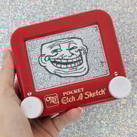 Image 1 of Trollface Etch A Sketch