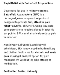 Image 2 of Battlefield Acupuncture Therapy