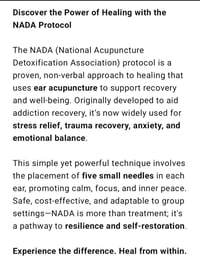 Image 2 of NADA Addiction Accupuncture Therapy