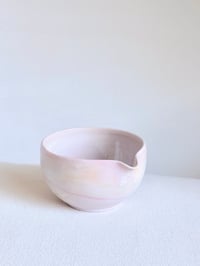 Image 1 of Cherry Blossom Matcha Bowl - Blush Pink Marble 3