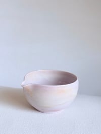 Image 2 of Cherry Blossom Matcha Bowl - Blush Pink Marble 3