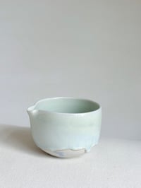 Image 2 of Mint and Blue Marble Matcha Bowl