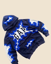 Image 2 of GAP CRACKY NAVY HOODIE SIZE L