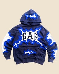 Image 1 of GAP CRACKY NAVY HOODIE SIZE L