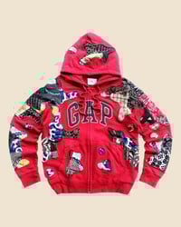 Image 1 of GAP BATIK FLOW PATCHWORKS ZIPHOODIE SIZE M