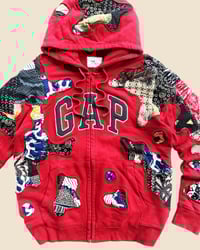 Image 5 of GAP BATIK FLOW PATCHWORKS ZIPHOODIE SIZE M