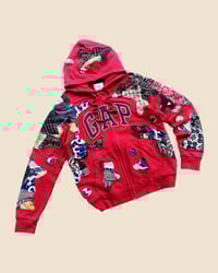 Image 3 of GAP BATIK FLOW PATCHWORKS ZIPHOODIE SIZE M