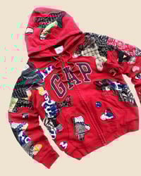 Image 4 of GAP BATIK FLOW PATCHWORKS ZIPHOODIE SIZE M