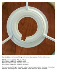 Image 5 of 'Swallows' Drum Lampshade by Lily Greenwood (30cm, Table Lamp or Ceiling)