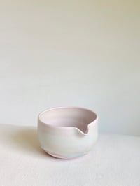 Image 1 of Cherry Blossom Matcha Bowl - Peach with Opalescent 