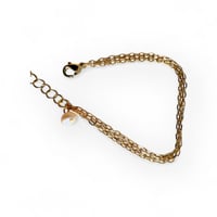 Image 3 of Bracelet triple chaîne - perle