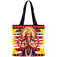 Image 2 of Ganesh tote bag 45x45cm