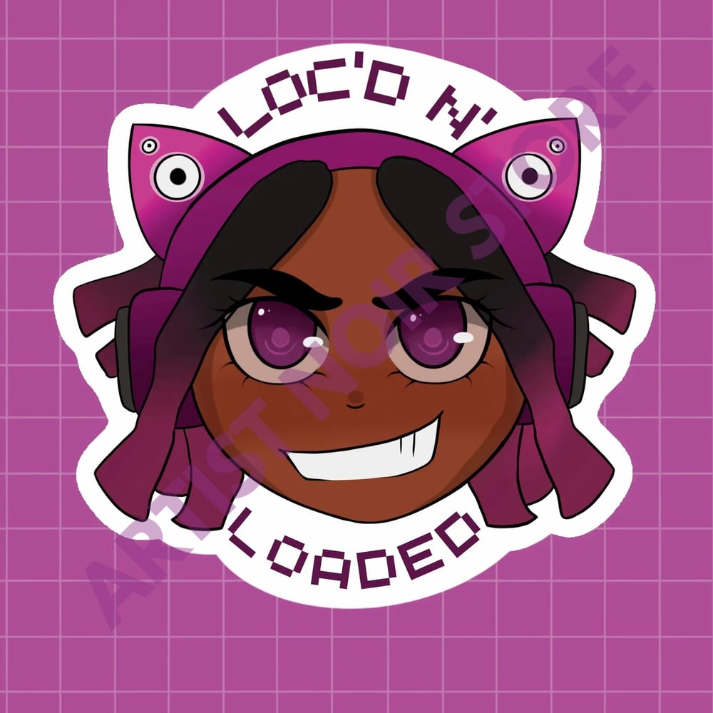 Image of Loc’d n Loaded sticker 