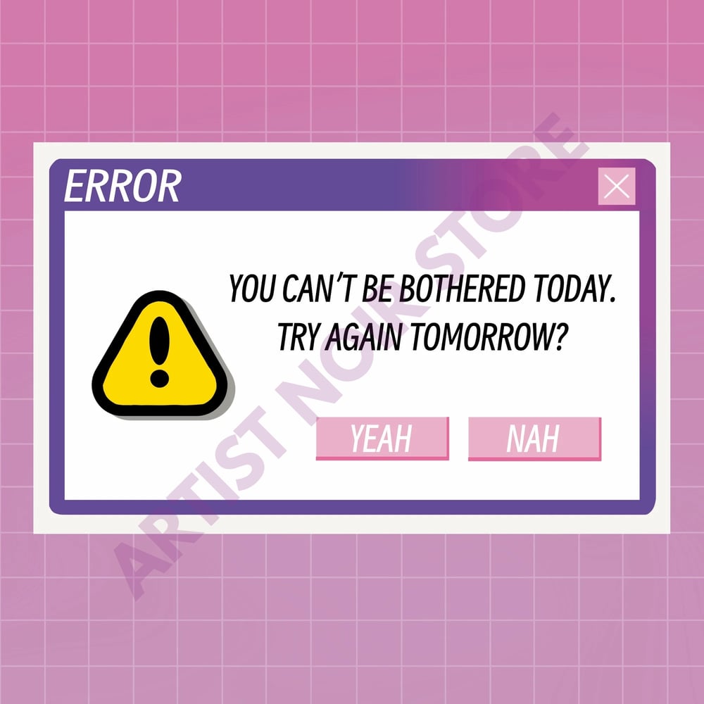 Image of Procrastination sticker