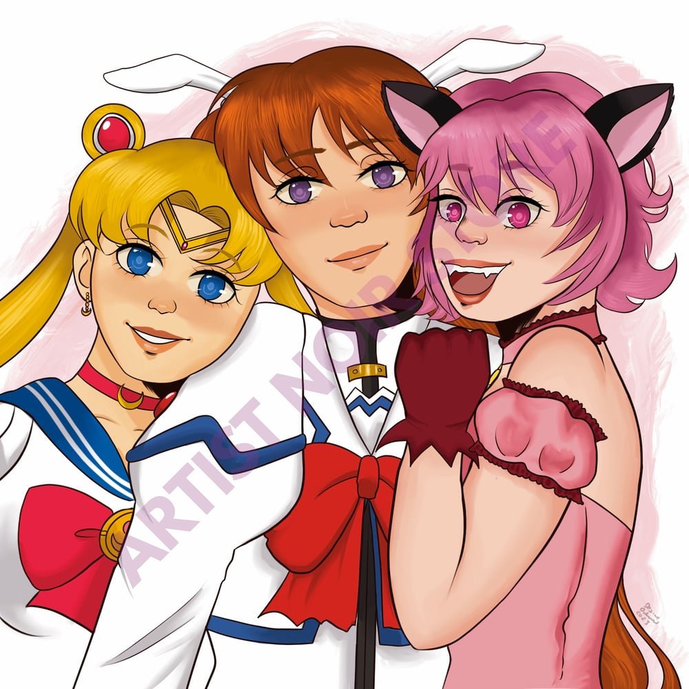Image of Magical girls print