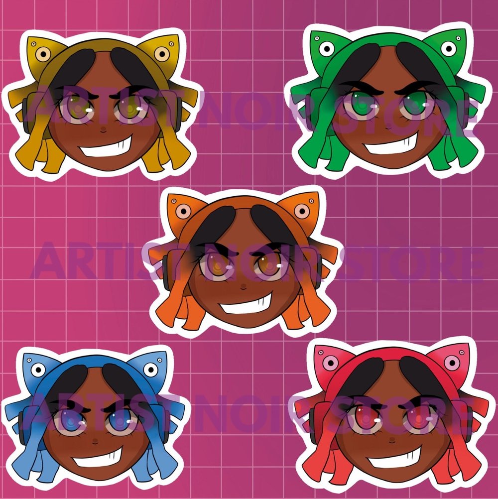 Image of Gamer girl stickers