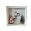 Retro Santa Scene + Print Shadow Box