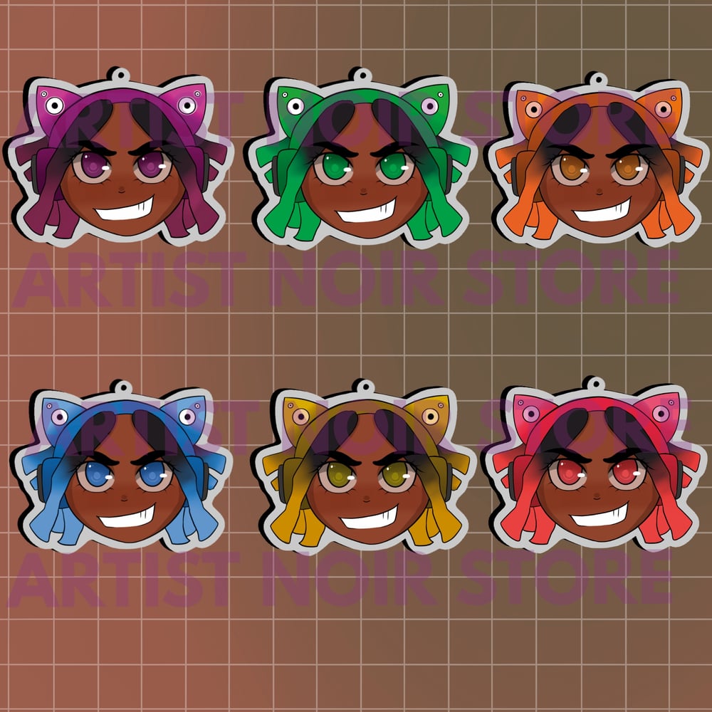 Image of Gamer girl acrylic keychains