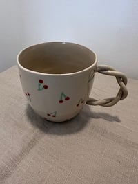 Image 1 of Cherry Twist Ceramic Mug by KKS Keramik