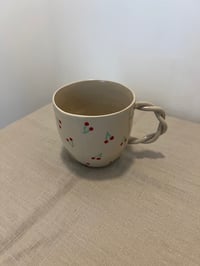Image 2 of Cherry Twist Ceramic Mug by KKS Keramik