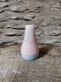 Image 2 of Chunky in smoky greys and pink with forget me not blue 