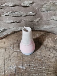 Image 3 of Chunky in smoky greys and pink with forget me not blue 