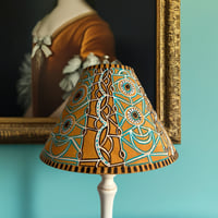 Image 1 of "Francis" - Hand Painted Fabric Table Lamp Shade