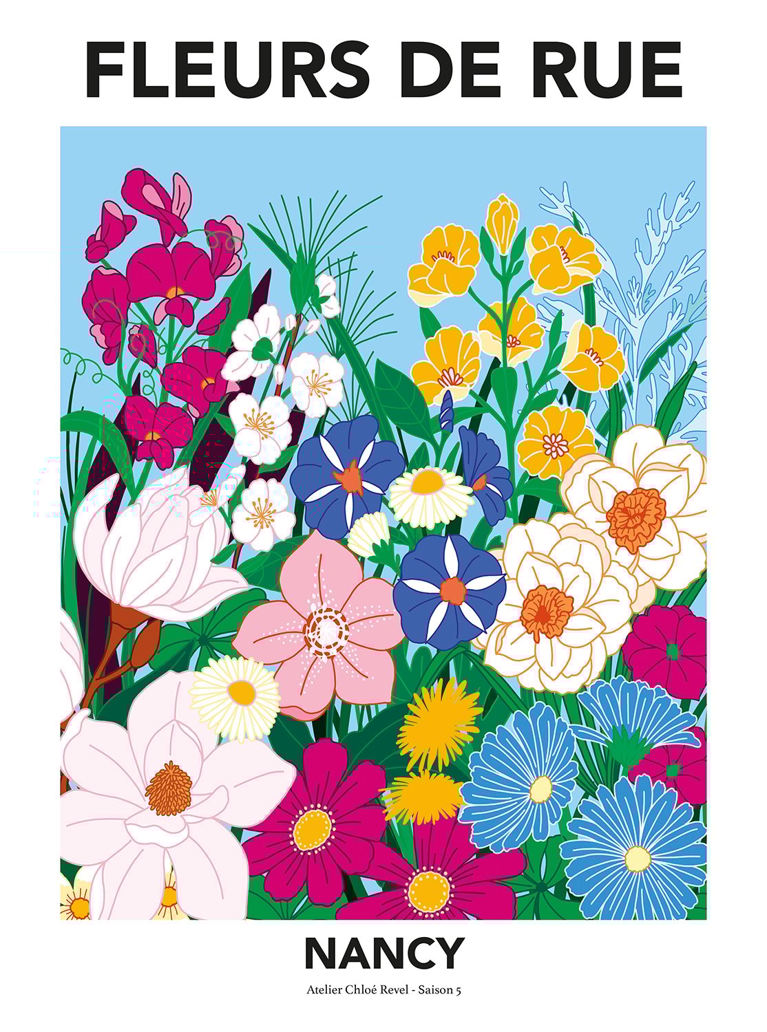 Affiche Fleurs de rue 5