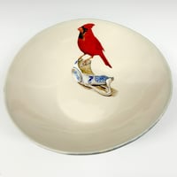 Image 1 of Shard and Cardinal Bowl  Small  S25-29